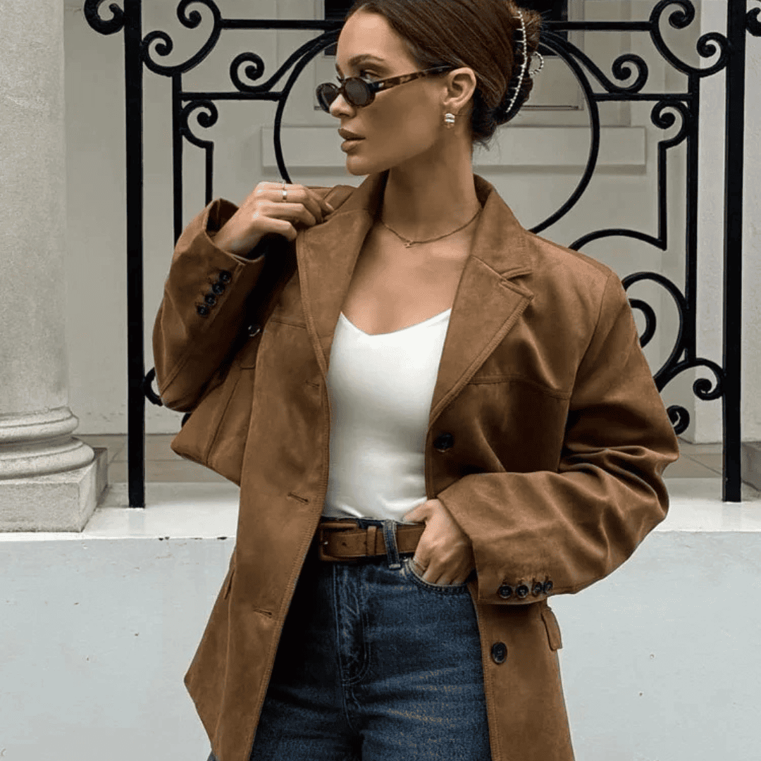 Blazer Feminino Com Lapela - Versazzi