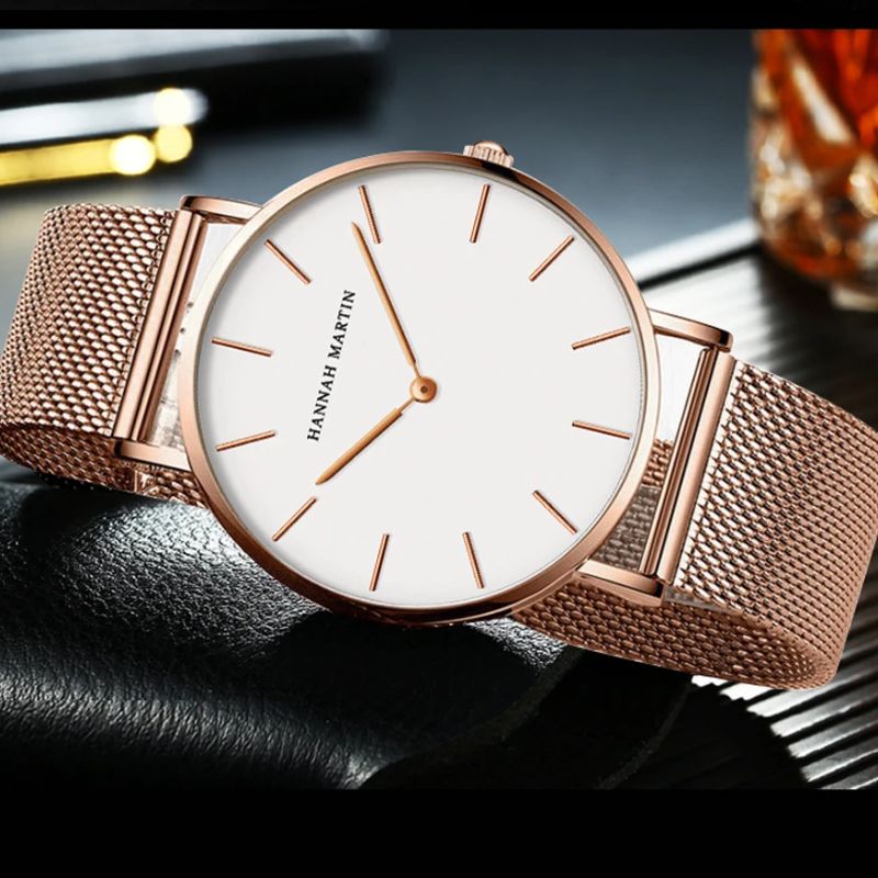 Relógio Minimalista Feminino Analógico - Ganhe + 1 Bracelete