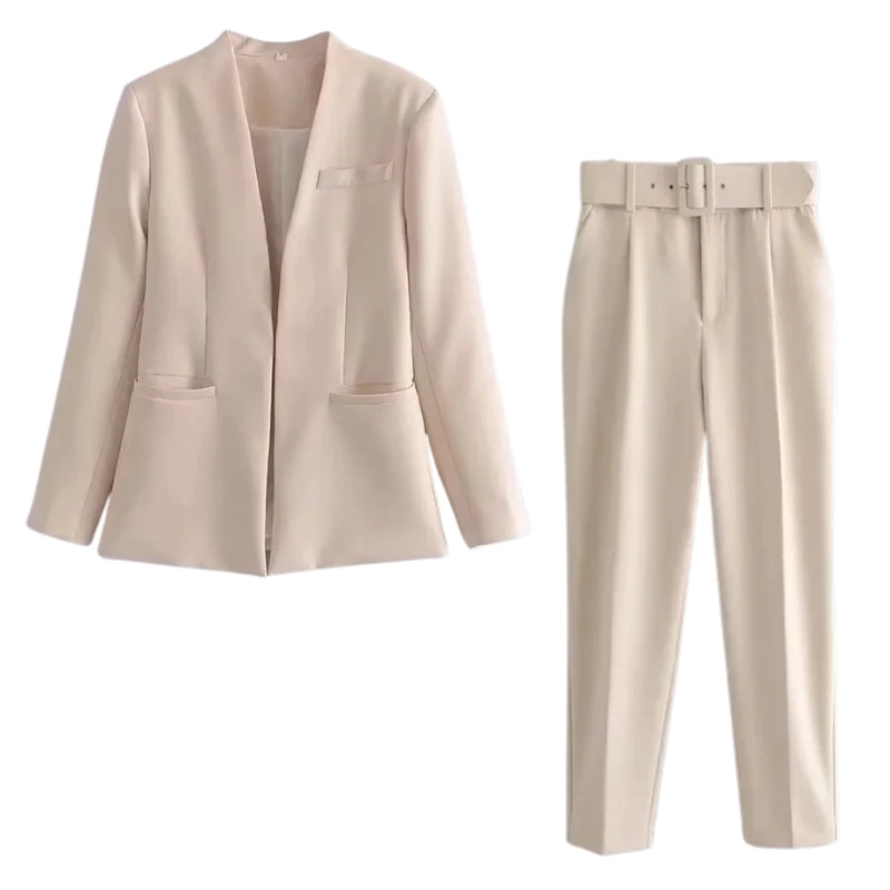 Conjunto Blazer De Alfaiataria Feminino Vintage