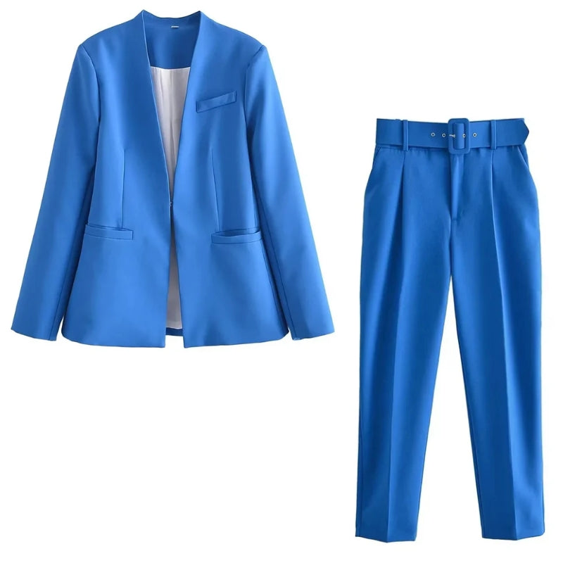 Conjunto Blazer De Alfaiataria Feminino Vintage