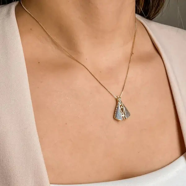 Colar Religioso Nossa Senhora Aparecida Cravejado