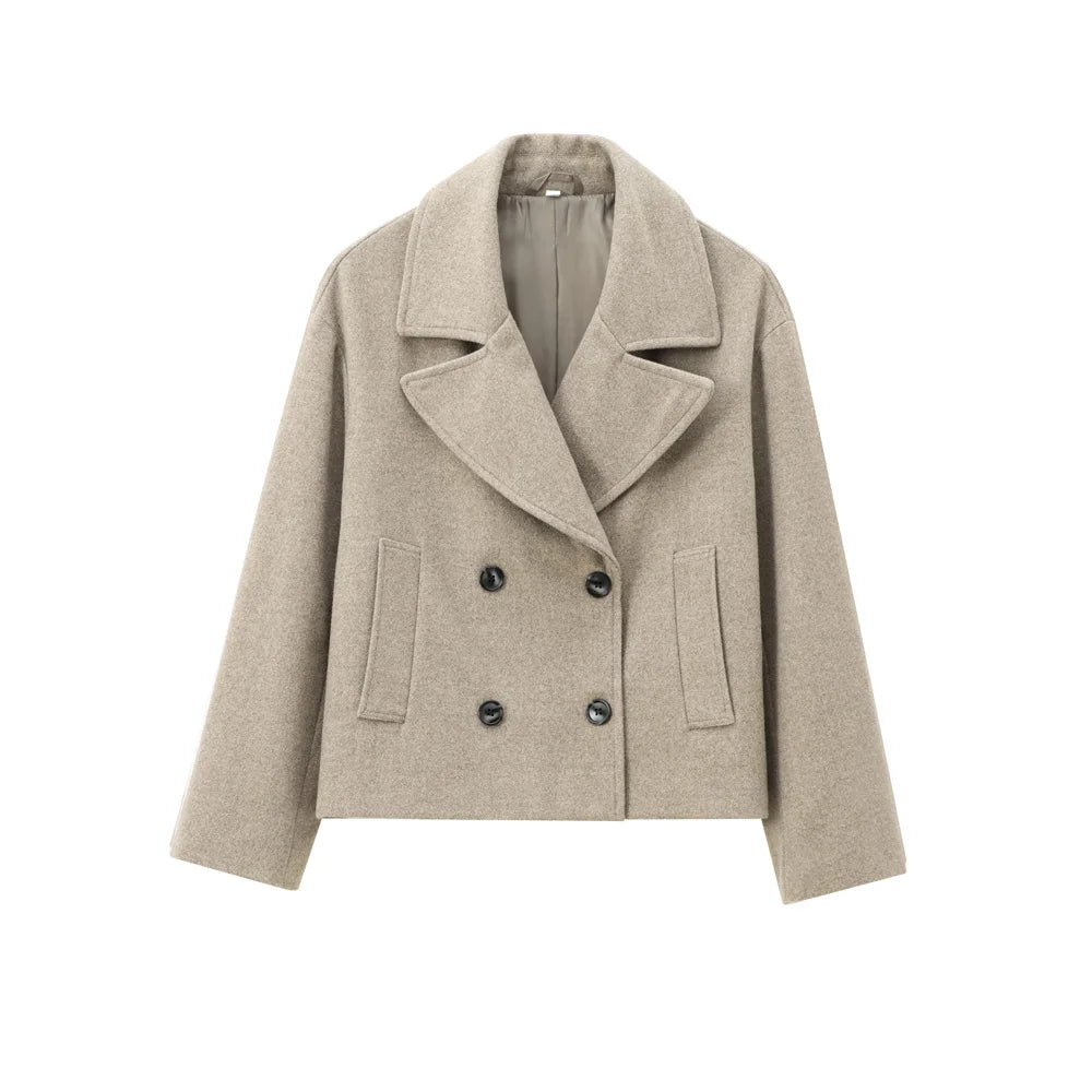 blazer feminino,
casaco feminino de lã,
blazer feminino curto,
casaco feminino elegante,
blazer feminino com botões duplos,
casaco feminino inverno,
casaco feminino com lapela,
blazer feminino de lã sintética,
blazer feminino sofisticado,
casaco feminino estiloso.