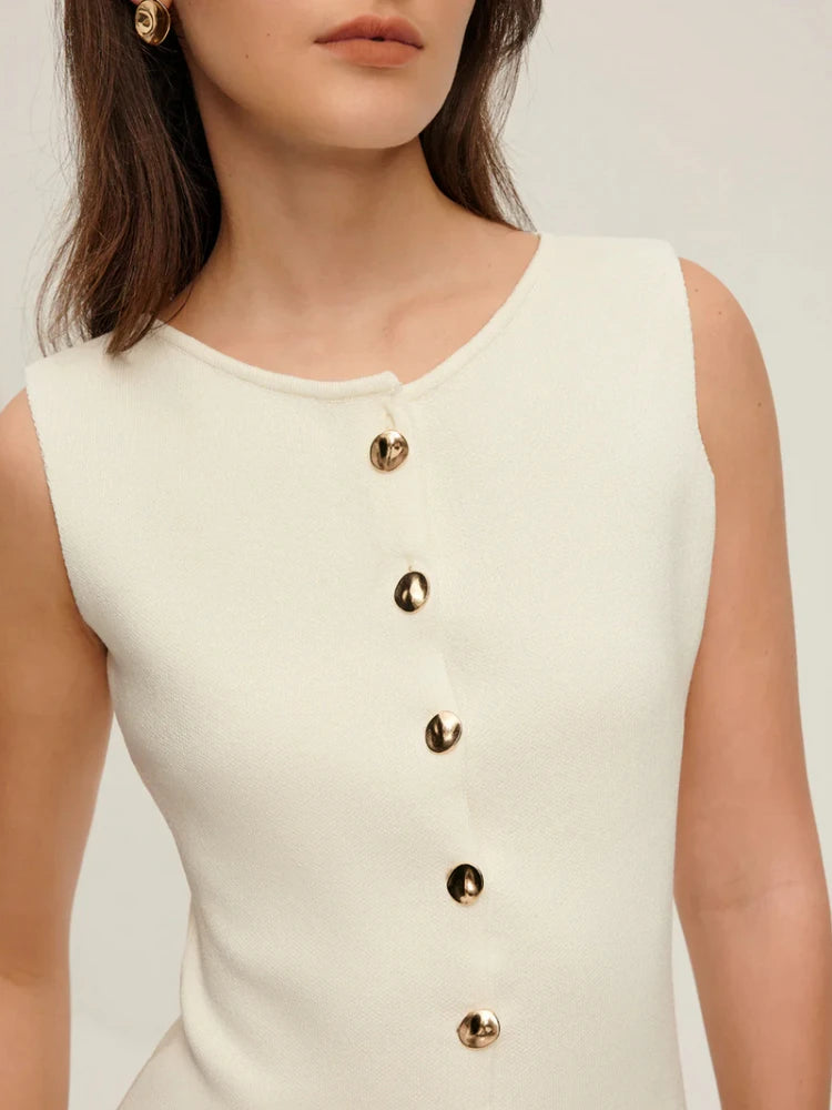 Colete Feminino Assimétrico