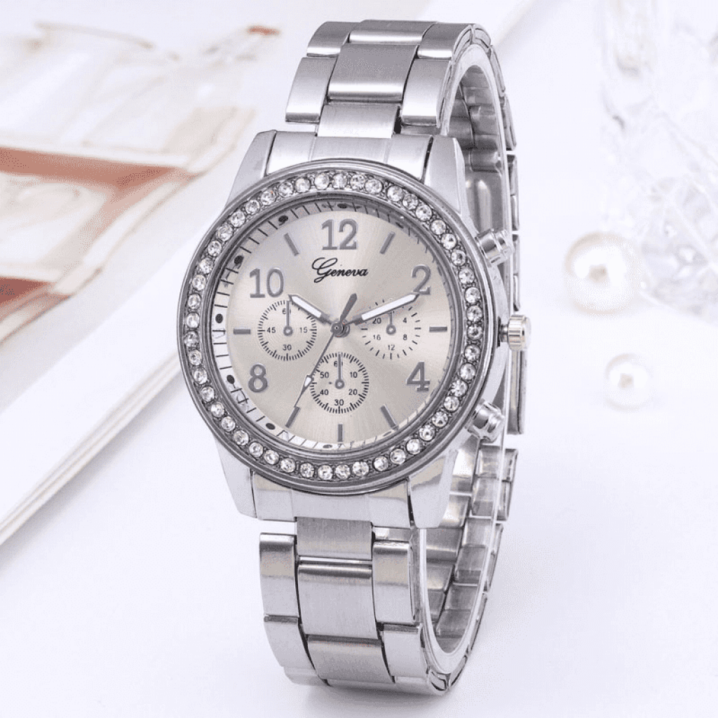 Relógio Feminino Com Pulseira + 3 Brindes - Jvccompany