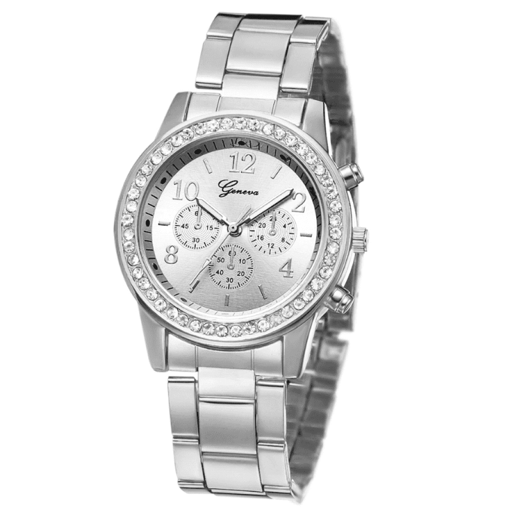 Relógio Feminino Com Pulseira + 3 Brindes - Jvccompany