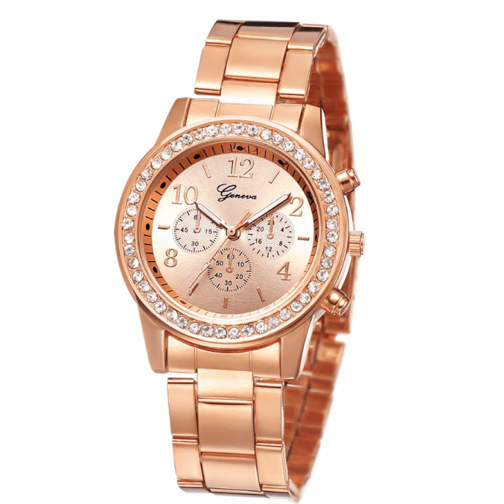 Relógio Feminino Com Pulseira + 3 Brindes - Jvccompany