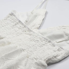 Vestido De Renda Sem Manga - Flowy