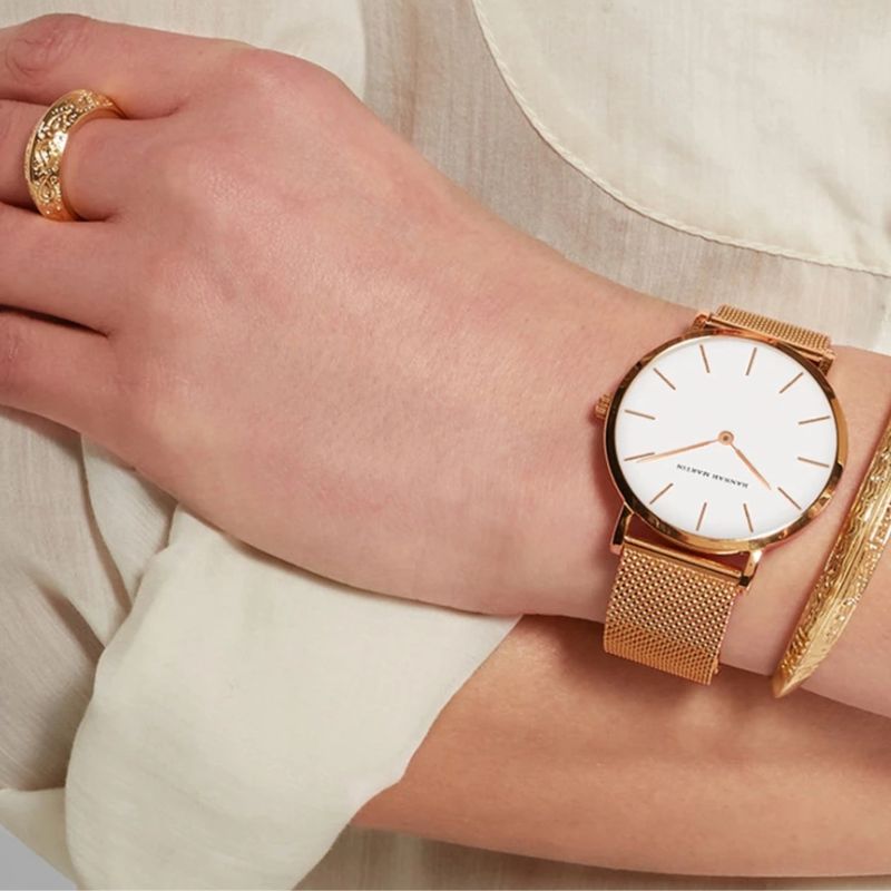 Relógio Minimalista Feminino Analógico - Ganhe + 1 Bracelete