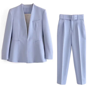 Conjunto Blazer De Alfaiataria Feminino Vintage