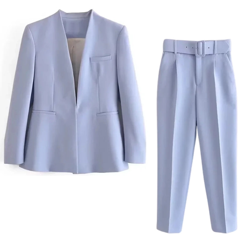 Conjunto Blazer De Alfaiataria Feminino Vintage