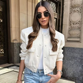 Casaco Feminino Bomber Vintage - TRAFZA