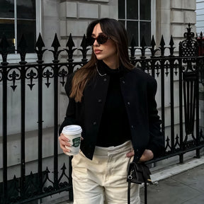 Casaco Feminino Bomber Vintage - TRAFZA