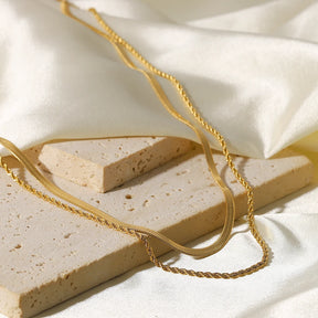 Colar Duplo Entrelaçado - Versazzi