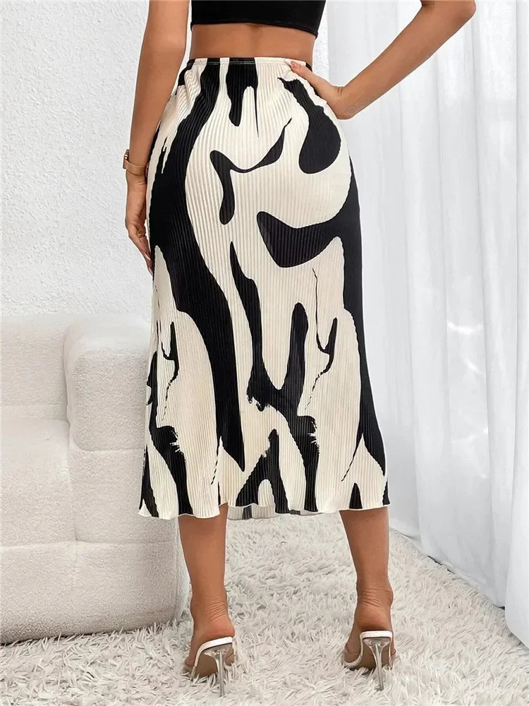 Saia Longa Feminina Estampada - Urbanic - Versazzi