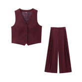 Conjunto Feminino Colete e Calça Alfaiataria