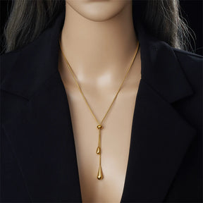 Conjunto de Colar + Brincos De Gotas