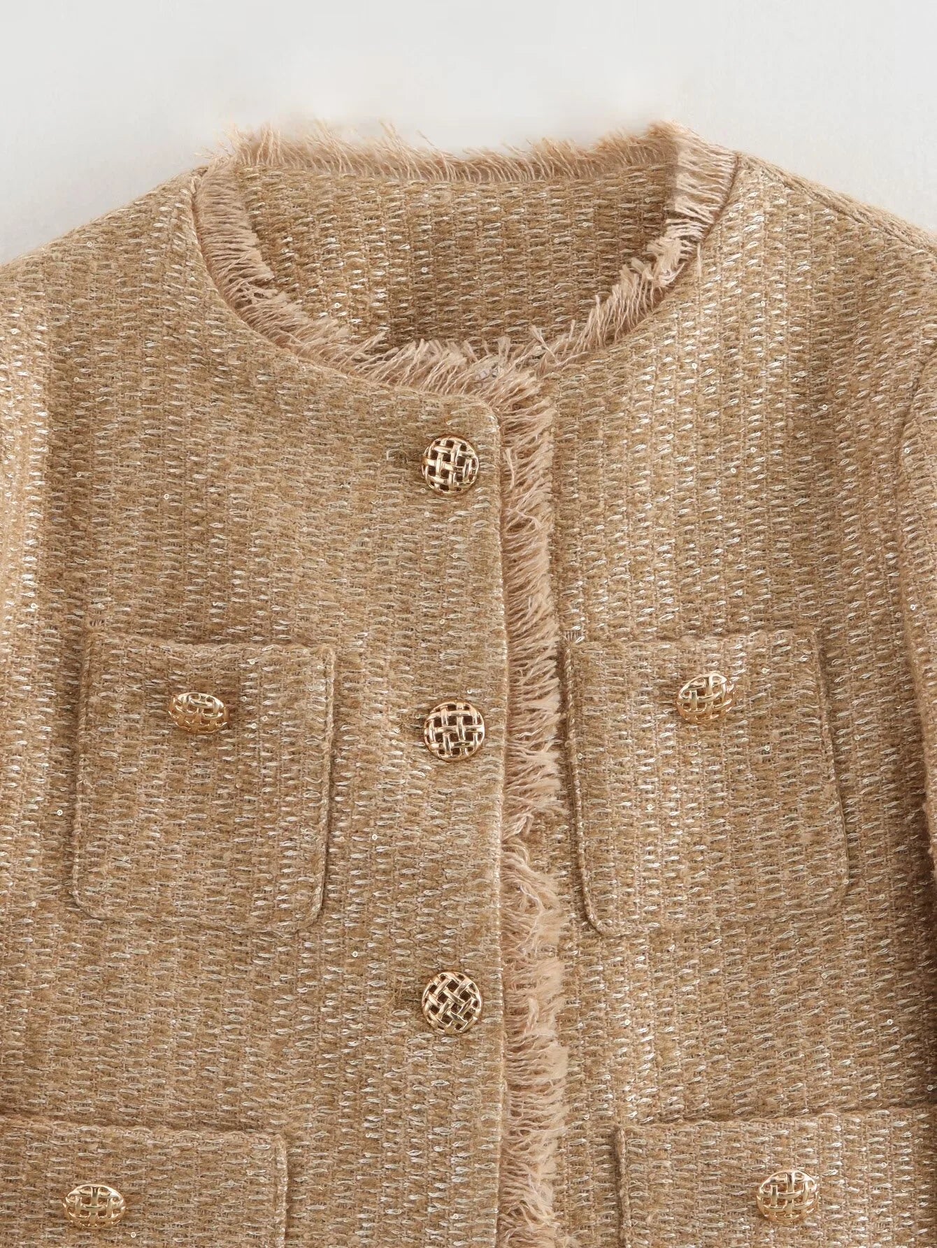  jaqueta bomber tweed, jaqueta feminina tweed, jaqueta feminina casual chic, jaqueta bomber feminina elegante, jaqueta feminina curta, jaqueta feminina com zíper, jaqueta feminina outono inverno, jaqueta feminina moderna, jaqueta feminina sofisticada, jaqueta feminina com bolsos