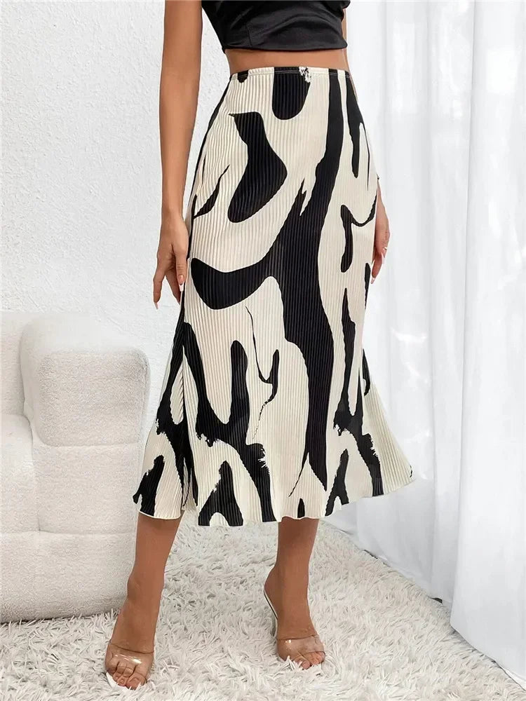Saia Longa Feminina Estampada - Urbanic - Versazzi