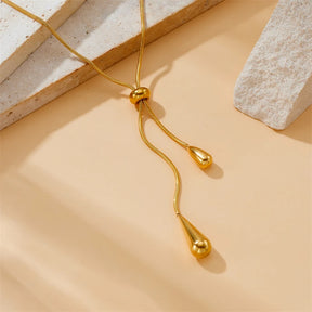 Conjunto de Colar + Brincos De Gotas