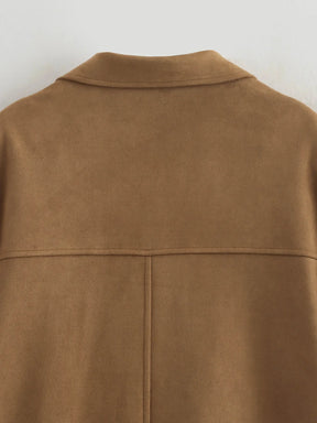 blazer feminino com lapela, blazer feminino elegante, blazer feminino versátil, blazer feminino outono inverno, blazer feminino de poliéster, blazer feminino com bolsos, blazer feminino corte reto, blazer feminino sofisticado, blazer feminino comfy, blazer feminino estilo high street