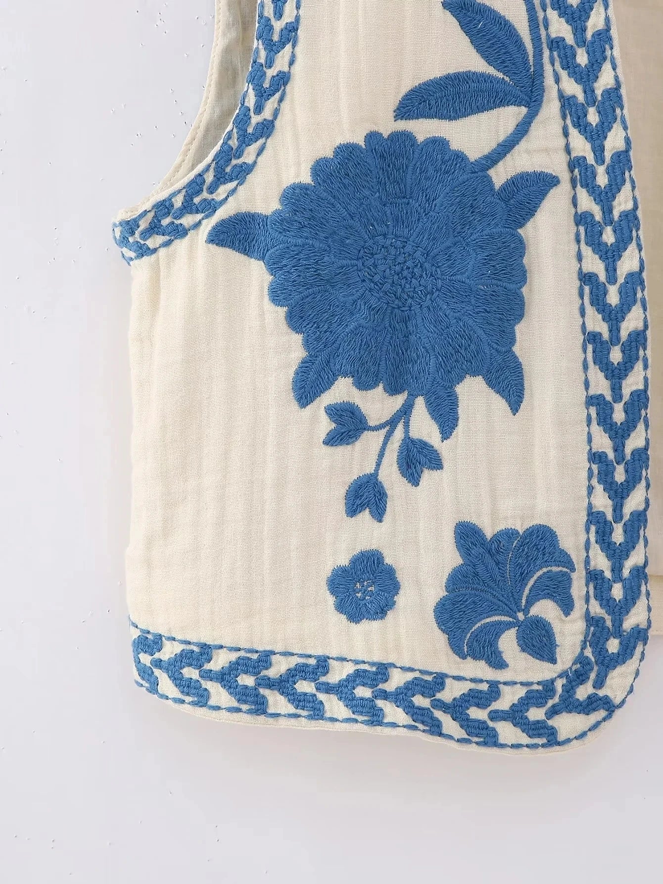 Colete Feminino Bordado Floral