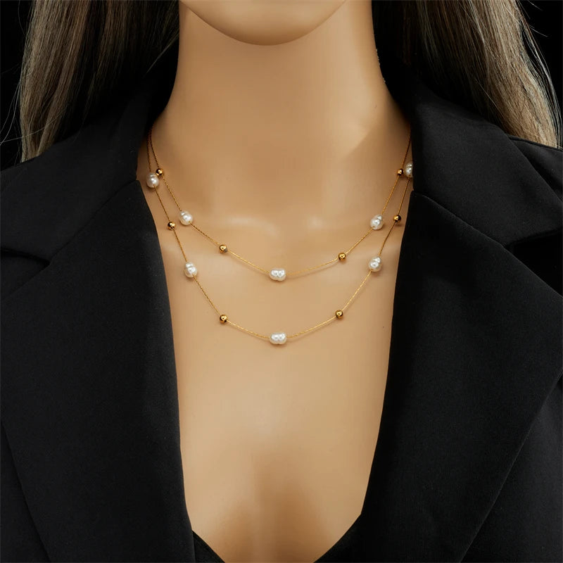 Colar Feminino De Pérolas Verdadeiras