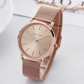 Relógio Feminino Hannah Martin + Pulseira Brinde Relogio Femin 06