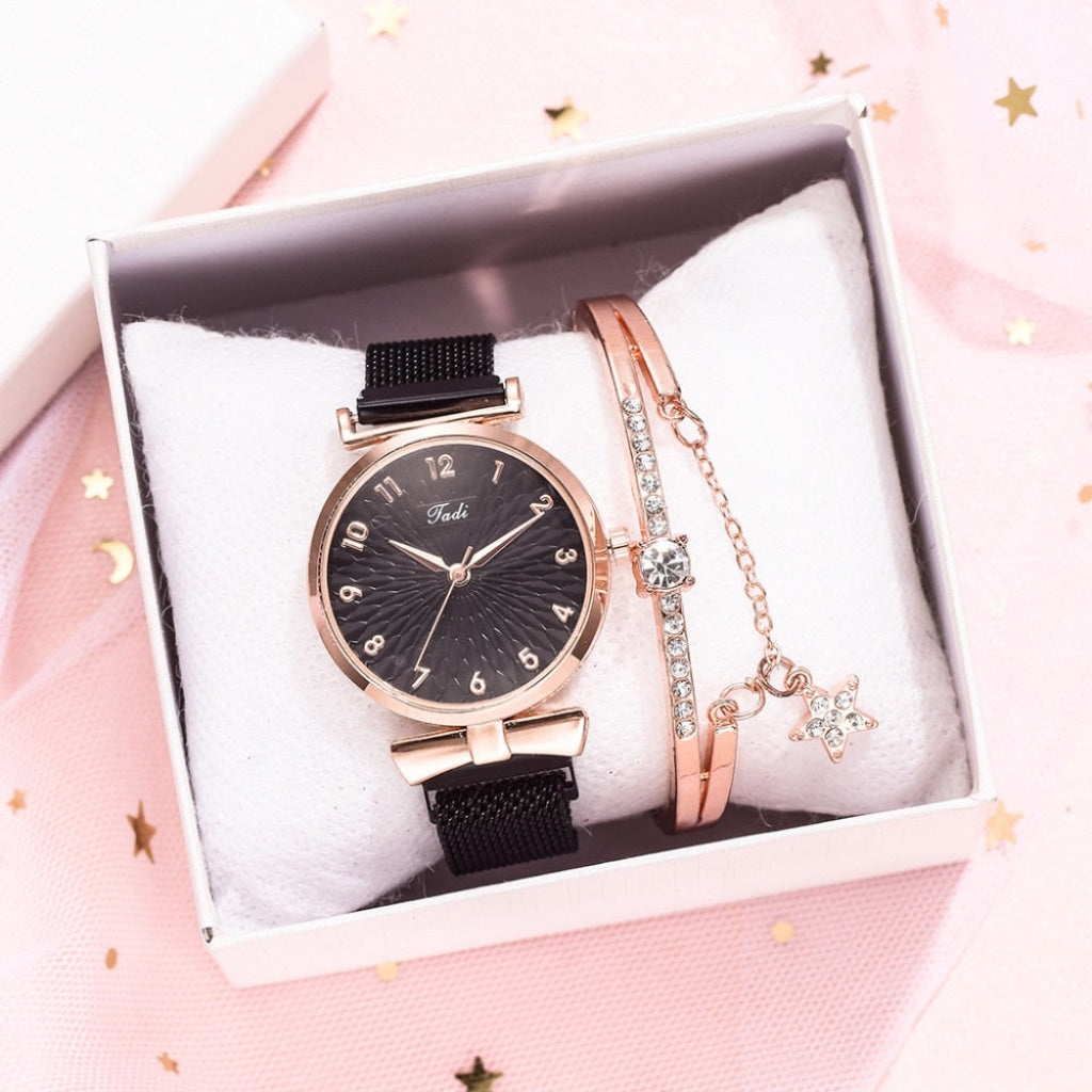 Relógio Feminino Jadi + Pulseira Relogio Femin 07