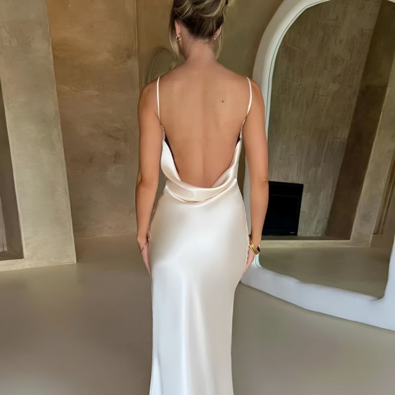 Vestido De Cetim Feminino Para Festa 25