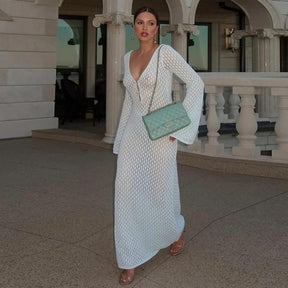 Vestido Feminino Verão - Decote Em V Branco / P 24